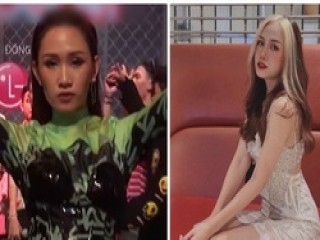 Hot girl áo xanh giơ bảng tên cực quyến rũ trong Rap Việt là ai?