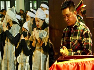 Lễ tang nhạc sĩ Xuân Phương: Vợ con nghẹn ngào, Hồ Quỳnh Hương, Tam ca 3A, Tuấn Hưng khóc tiễn biệt