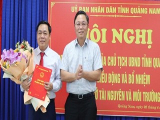 Quảng Nam có tân Giám đốc Sở Tài nguyên và Môi trường